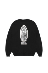 WASHED MIDDLE WEIGHT CREW NECK SWEAT SHIRT ( TYPE-2 ) - BLACK (26FWE-WMC-SS04)