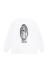 WASHED HEAVY WEIGHT CREW NECK LONG SLEEVE T-SHIRT ( TYPE-1 ) - WHITE (26FWE-WMT-LT01)
