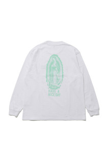 WASHED HEAVY WEIGHT CREW NECK LONG SLEEVE T-SHIRT ( TYPE-2 ) - WHITE (26FWE-WMT-LT02)