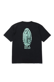 WASHED HEAVY WEIGHT CREW NECK T-SHIRT ( TYPE-2 ) - BLACK (26FWE-WMT-WT02)