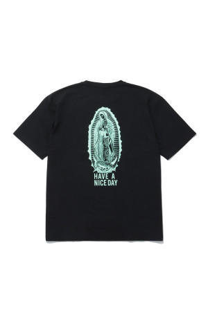 WASHED HEAVY WEIGHT CREW NECK T-SHIRT ( TYPE-2 ) - BLACK (26FWE-WMT-WT02)