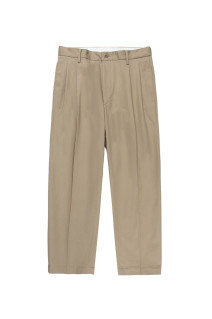 DOUBLE PLEATED CHINO TROUSERS ( TYPE-1 ) - BLACK (26FWE-WMP-PT01)