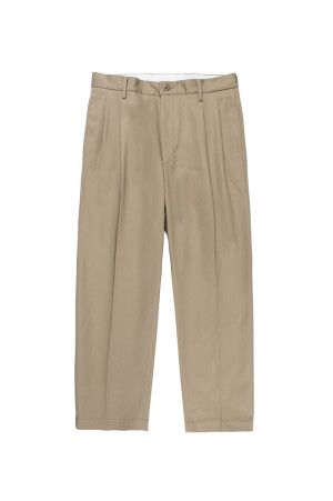DOUBLE PLEATED CHINO TROUSERS ( TYPE-1 ) - BLACK (26FWE-WMP-PT01)