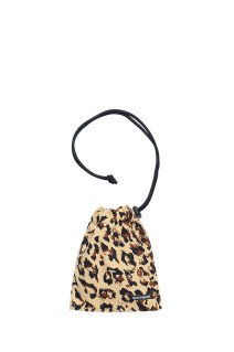 LEOPARD SHOULDER POUCH - BEIGE (26FWE-WMA-BG02)