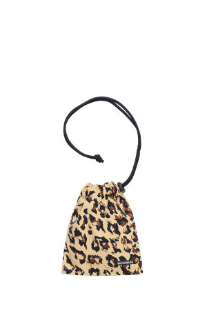 LEOPARD SHOULDER POUCH - BEIGE (26FWE-WMA-BG02)