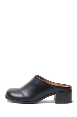 Ecoleather Heel Slip-ons - BLACK (62521021)