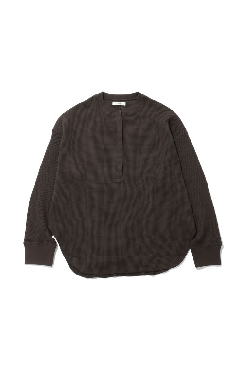 Waffle Loose Henleytops - BROWN (62620605) | セレクトショップ