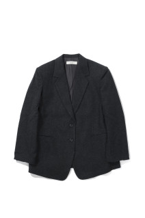 Herringbone Wool Jacket - CHARCOAL GRAY (62620104)