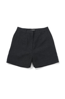 Herringbone Short Pants - CHARCOAL GRAY (62620718)