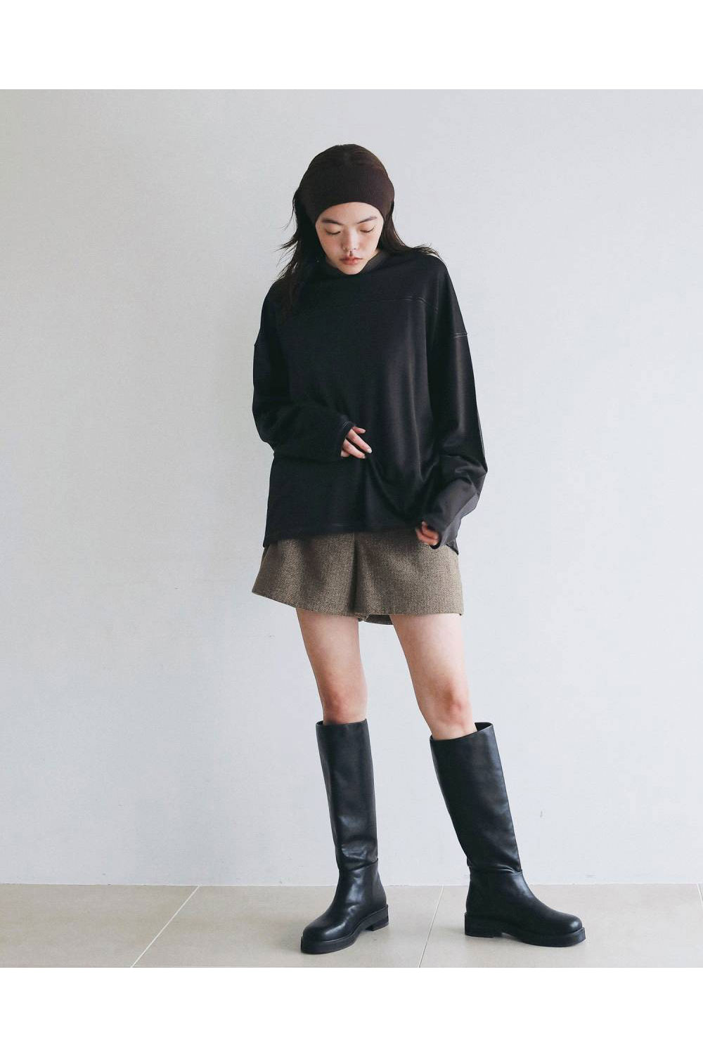Herringbone Short Pants - BEIGE (62620718) | セレクトショップ