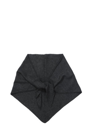 Knit Triangle Scarf - CHARCOAL GRAY (62621013)