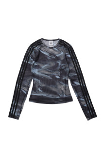 AOP MESH TEE - OLIVE STRATA (LE8315)