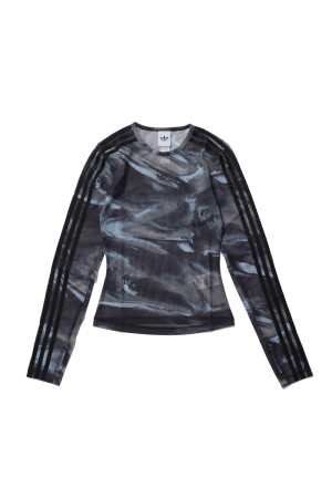 AOP MESH TEE - OLIVE STRATA (LE8315)