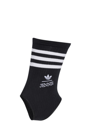 ADILUNA SEASON 2 X JENNIE CREW SOCKS WITH HEEL CUT-OUT 1PP - BLACK (LD4842)