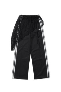 2IN1 LACE FIREBIRD LOOSE TRACK PANTS - BLACK (LG4271)