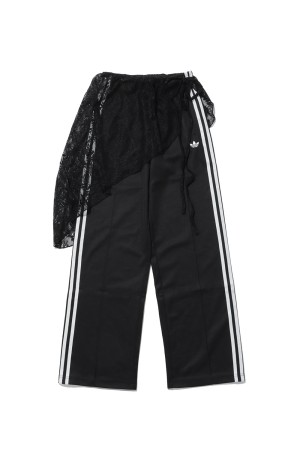 2IN1 LACE FIREBIRD LOOSE TRACK PANTS - BLACK (LG4271)