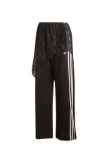 2IN1 LACE FIREBIRD LOOSE TRACK PANTS - NIGHT BROWN (LG4275)