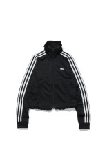 PLEATED FIREBIRD TRACK TOP - BLACK (LG4308)