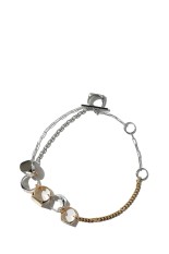 Tiny Solid Anchor Link Necklace -60cm/Silver- (XON046-60