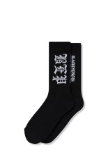 3 LETTER OE SOCKS - BLACK (BEPSS26AC59)