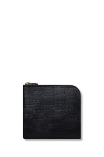 3 LETTER OE EMBOSSED LEATHER WALLET - BLACK (BEPSS26AC69)