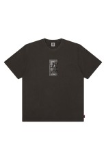 RHINESTONE GRAYSCALE HWC LABEL TEE - PIGMENT CHARCOAL (BEPSS26TE15)