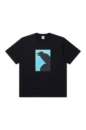 JIRO KONAMI CROW PHOTO TEE - BLACK (BEPSS26TE31)
