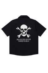 CROSSBONES S/S WORK SHIRT - BLACK (BEPSS26TP24)