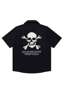 CROSSBONES S/S WORK SHIRT - BLACK (BEPSS26TP24)