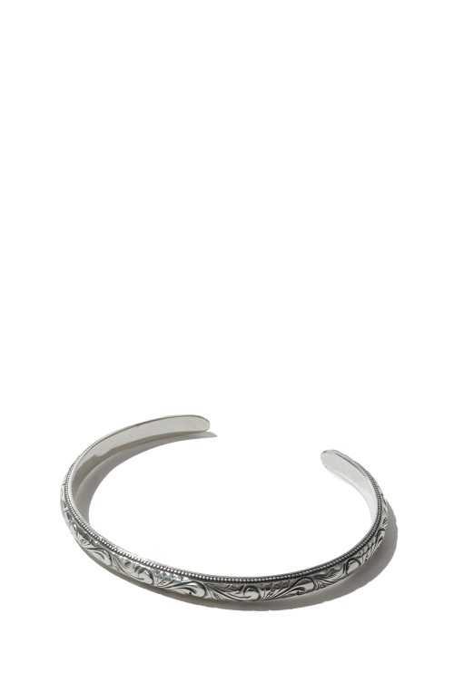 Engraved Narrow Bangle - Silver (RX-612-1) | セレクトショップ