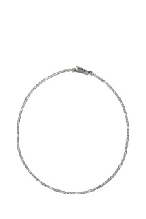 Stud Link Figaro Narrow Chain - Silver (RX-1015-1)
