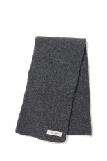 WOOL KNIT DUVET SCARF - GRANITE GRAIN (A250105)