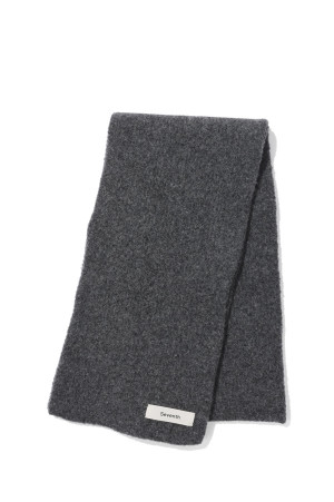 WOOL KNIT DUVET SCARF - GRANITE GRAIN (A250105)