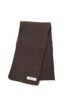 WOOL KNIT DUVET SCARF - GRANITE GRAIN (A250105)