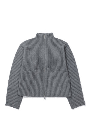 GLOBE RIB KNIT CARDIGAN - MARINE (T250103)