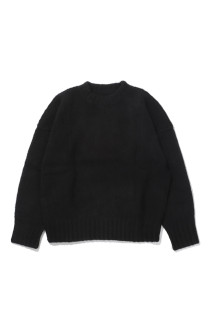 WOOL KNIT CREWNECK - NIGHT (T250111)