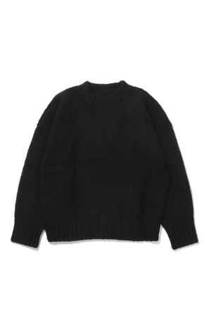 WOOL KNIT CREWNECK - GRANITE GRAIN (T250111)