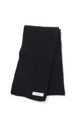 WOOL KNIT DUVET SCARF - NIGHT (A250105)