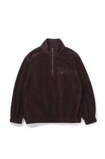 Tourist Fine Fleece Half Zip-up - KHAKI BROWN (AOFWTS003)