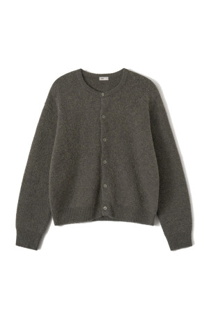 Current Alpaca Roundneck Cardigan - BASALT (AOFWKN001)