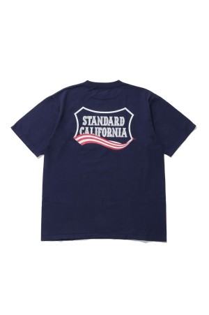 SD Heavyweight Shield Logo T July 4th - Navy