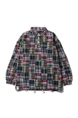 TETTY PULLOVER PATCHWORK LS SHIRT - MULTI (261TQDS-SHM04