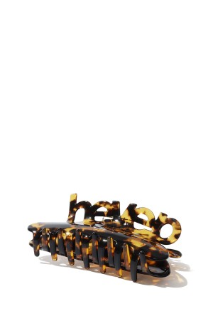 Logo Handle Hair Clip-BROWN(hp00126)