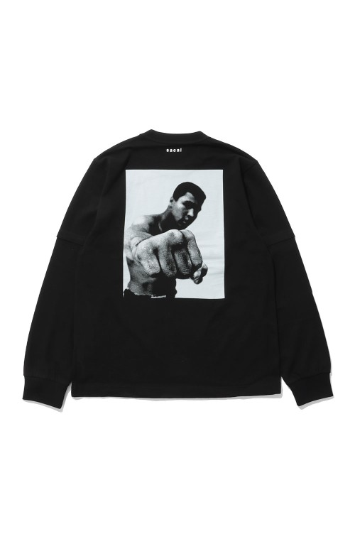 Muhammad Ali L/S T-Shirt - BLACK 001 (26-01158S) | セレクト