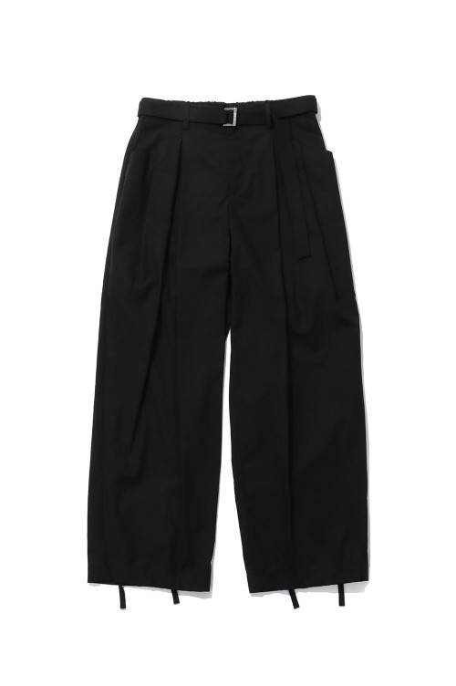 Cotton Typewriter Pants - BLACK 001 (26-04043M) | セレクトショップ