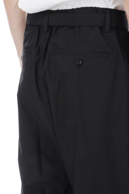 Cotton Typewriter Pants - BLACK 001 (26-04043M) | セレクトショップ
