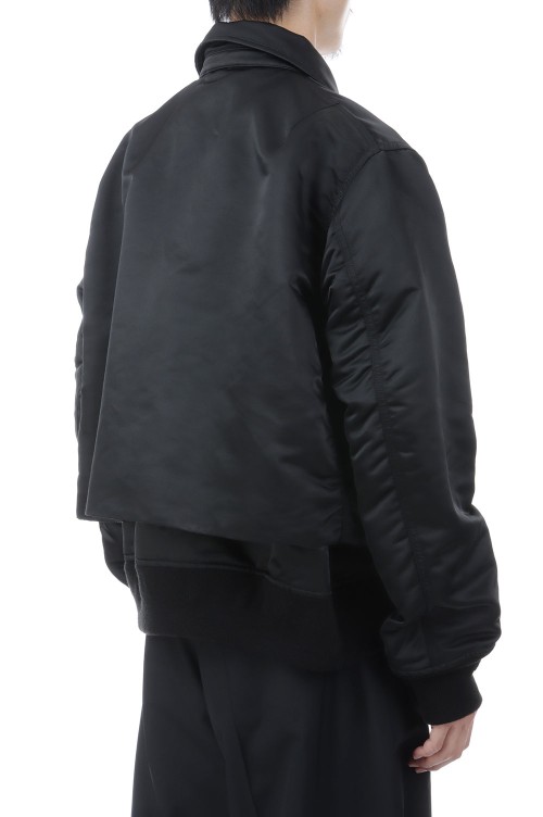 Cotton Nylon Twill Blouson - BLACK 001 (26-04039M) | セレクト