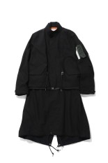 Suvin Cotton Melton P Coat - BLACK (COLM-119) | セレクトショップ