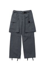 Cotton Typewriter Pants - BLACK 001 (26-03923M) | セレクトショップ