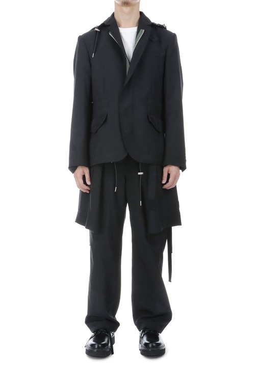 Suiting x Nylon Twill Jacket - BLACK 001 (26-04026M) | セレクト
